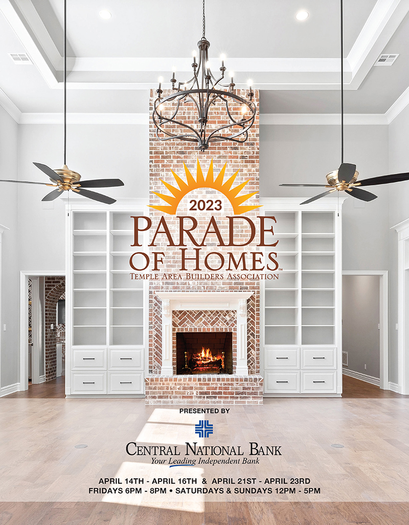 2023 Temple Area Builder's Association's Parade of Homes Magazine Cover