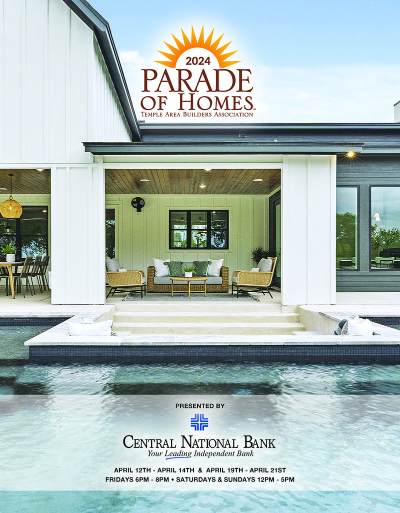 Image of the Temple Area Builder's Association 2024 Parade of Homes Magazine Cover